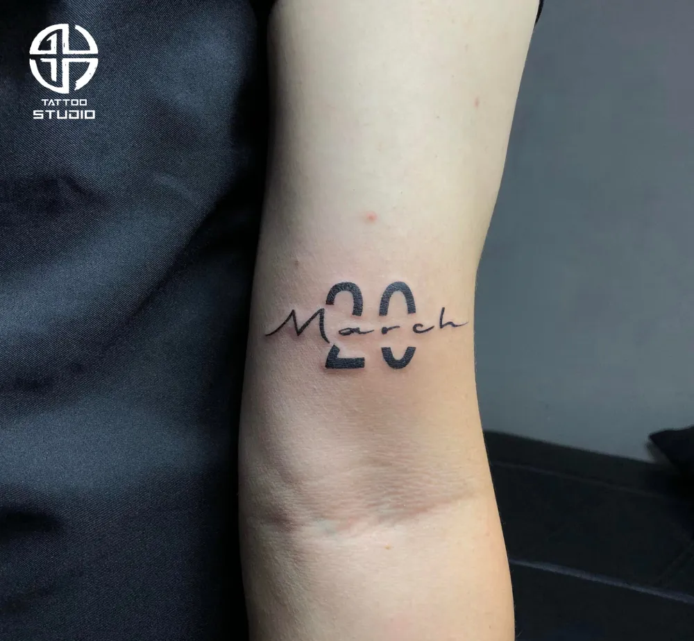 mẫu hình xăm ngày tháng năm sinh 04 tattoo nha trang